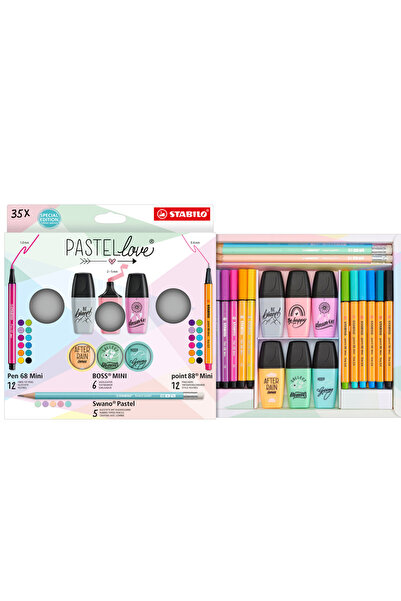 Stabilo Fosforlu Kalem Pastellove Mini Set 35 Li EO77/5-9