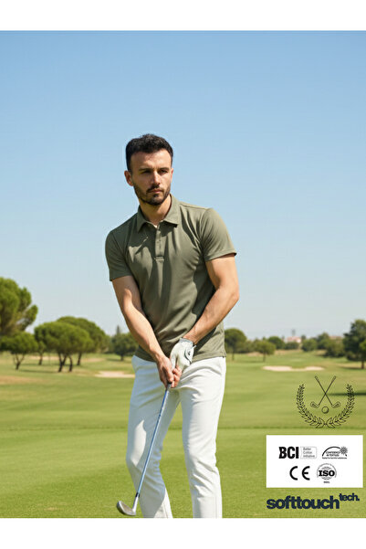 blck & premium Blck Sports Series 3-Button Polo Neck Golf T-Shirt