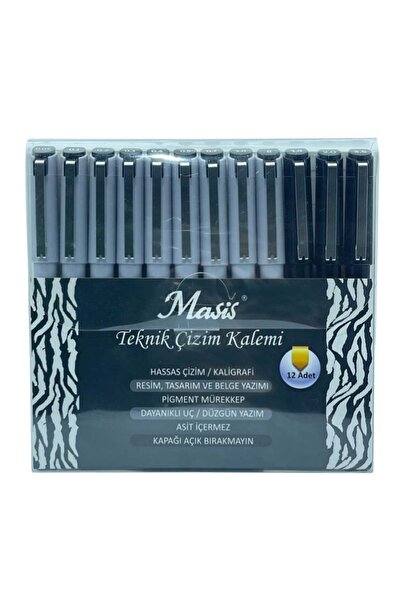 Masis Technical Drawing Pen Set of 12 Tck-S12