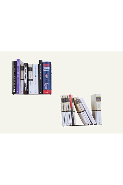 LASE DESİGN Hayalet Kitaplık, Duvara Monte Dikey Kitaplık, Modern Kitaplık , Gizli Metal Dekor Kitaplık,