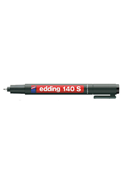 Edding قلم أسيتات (10 قطع) دائم سلسلة S مقاس 0.3 مم أسود 140 S