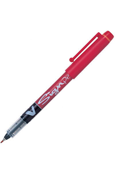 Pilot قلم حبر جاف سيجنو، قلم توقيع أحمر SW-VSP-R-12-PKT