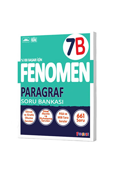 Fenomen Yayıncılık 7.SINIF PARAGRAF B SORU BANKASI (GÜNCEL)