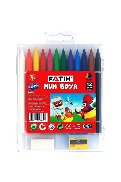 Fatih Mum Pastel Boya Polymer Crayons 12 Renk 50130/F