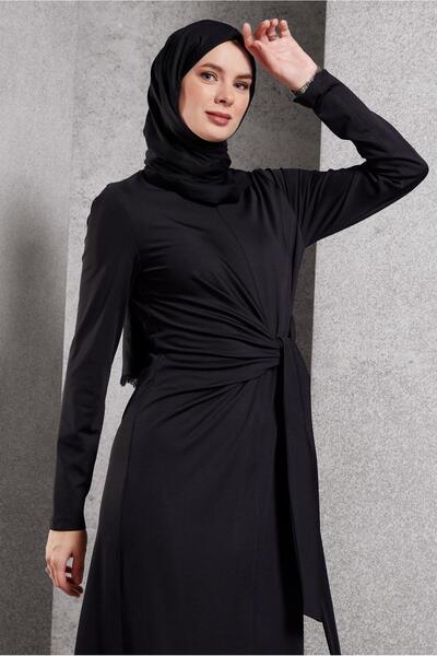 Alvina BAĞLAMA DETAYLI ELBİSE 45235