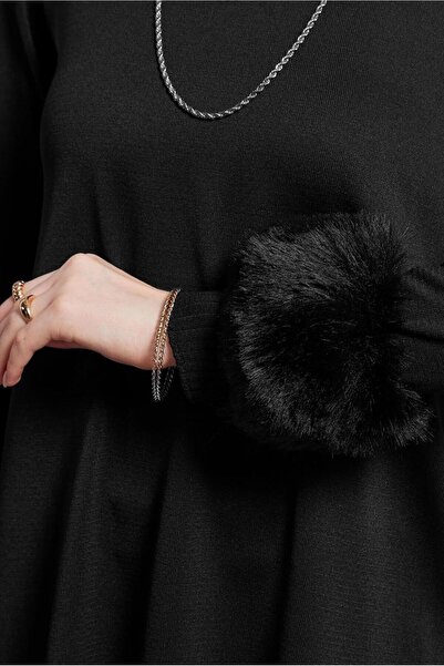 Alvina Knitwear Set 44950 - Fur Detailed Trousers