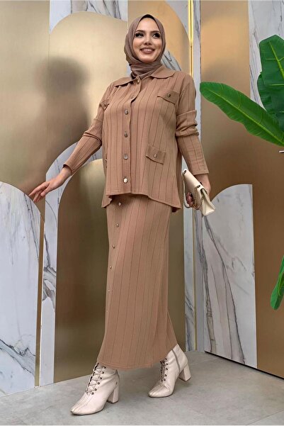 TRENDTESETTÜR Taba Knitwear Γυναικεία Φούστα - T 60332