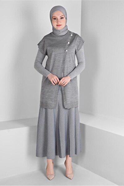 TRENDTESETTÜR ЖІНОЧИЙ СВІТЕР (СВІТЛИЙ МЕЛАНЖ) ТРИКО СВІТЕР Т 43124