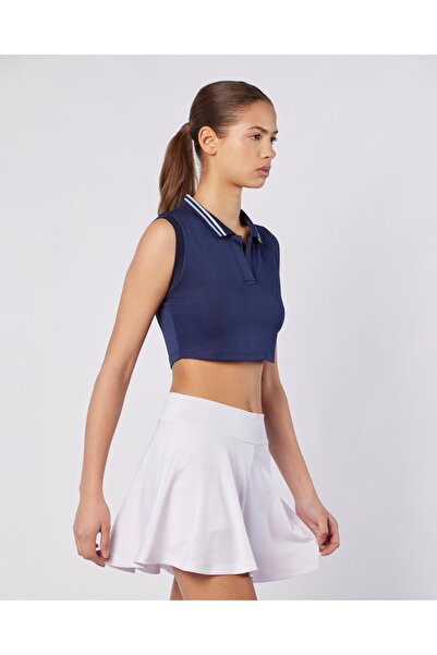 Kappa Elegance Polo Tank Kadın Lacivert Regular Fit Atlet