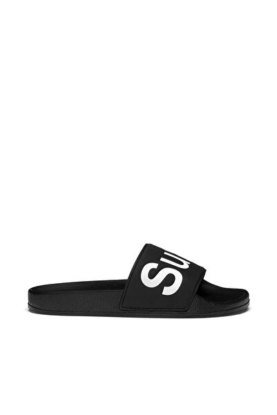 Superga 1908 Slides Polysoft Unisex Siyah - Beyaz Terlik