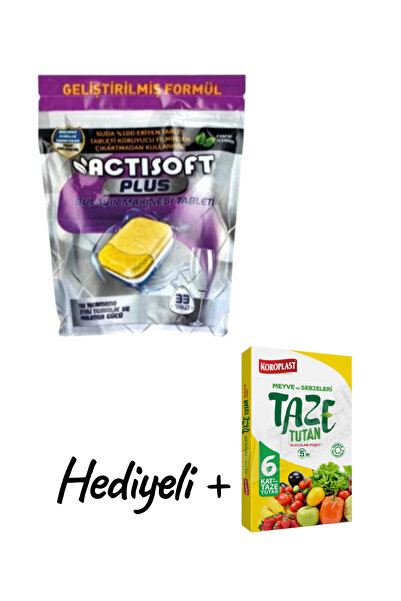 actisoft ACTİSOFT PLUS BULAŞIK MAKİNASI 33'LÜ TABLET (33 YIKAMA)