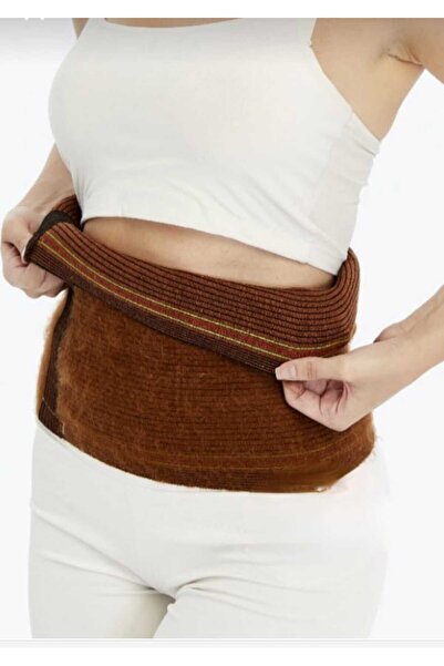 S&D ÇARŞİ حزام خصر وواقي للركبة من صوف الجمل (طقم اثنان في واحد) للنساء والرجال للجنسين