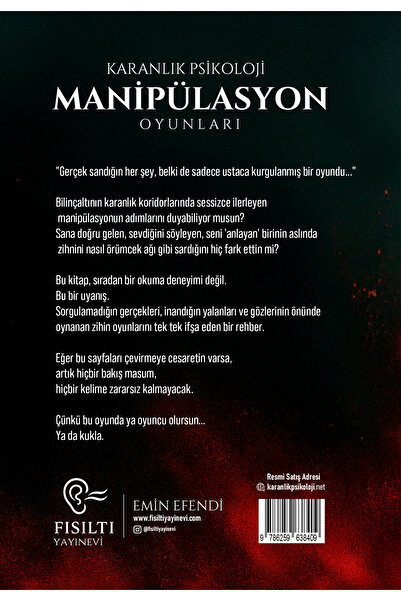Genel Markalar ( Imzalı) Karanlık Psikoloji - Manipülasyon Oyunları / Emin Efendi
