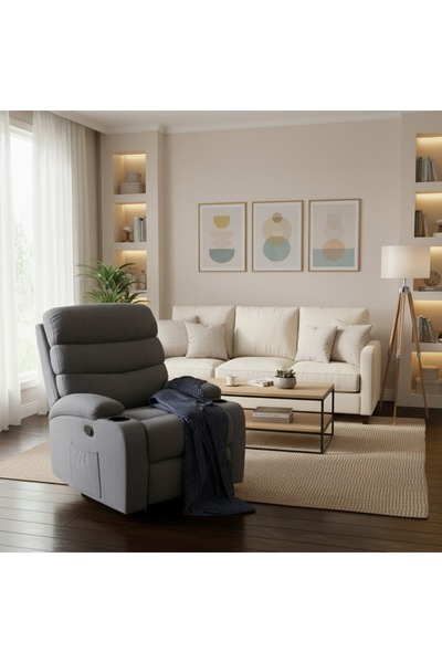 DEC13 Fixed Recliner Chair - Modern Design