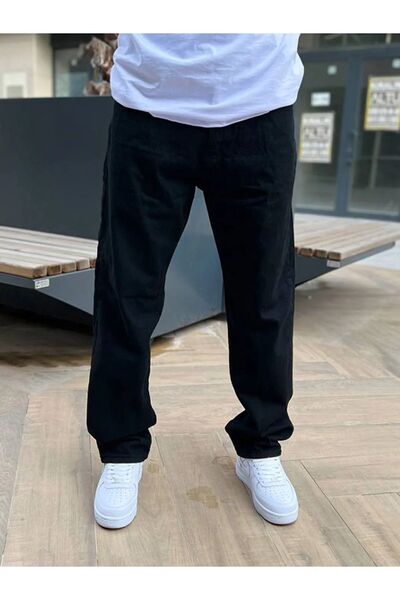 viking's line Siyah Baggy Pantolon