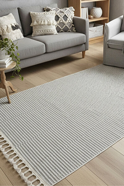 MELARİS HALI Grove Yumuşak Örgü Bukle Modern Dokuma Halı Çocuk Oturma Odası Halısı Salon Mutfak Halısı