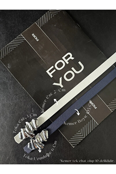 Fiori 2-Piece Designer Buckle Women's Belt, Coat Belt, Shirt Belt, Dress Belt