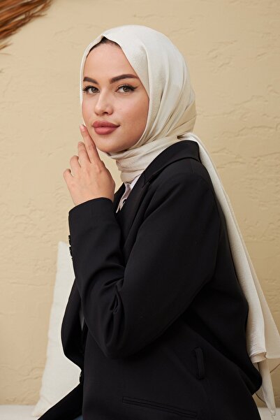 İpekhan Σάλι διπλής όψης Janjan Pearl White