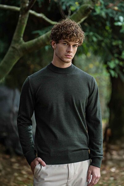 Paşahan Half Fisherman's Wool Knit Sweater