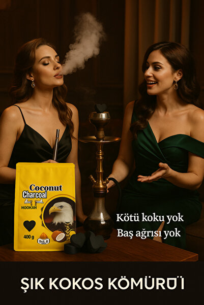 BLACK ROYAL Dsa Kartal Nargile Kömürü Kalp Şeklinde 400g