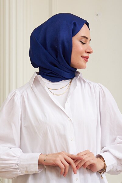 İpekhan Janjan Double Sided Shawl Sax Blue