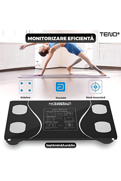 OEM Smart Body Diagnostic Scale, 4mm Tempered Glass, 180kg, LCD, Bluetooth