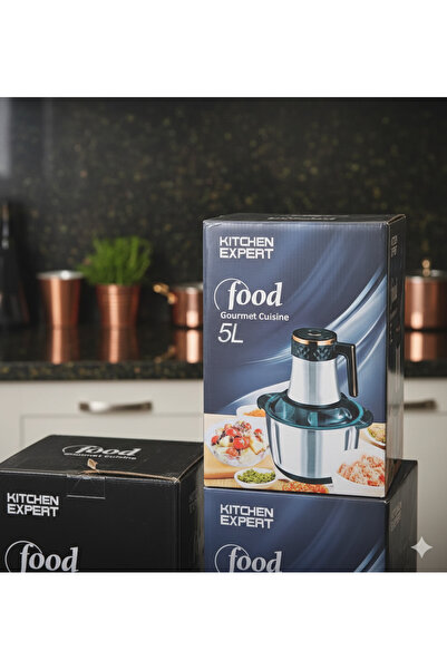 KİTCHENFORYOU Kitchen Expert Food Gourmet Cuisine 5L Paslanmaz Çelik Doğrayıc...