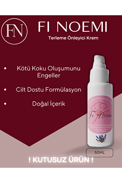 Fi Noemi El,ayak, Koltuk Altı Terleme Önleyici Ve Ter Kokusuna Karşı Koruma Antiperspirant (ORGANİK)