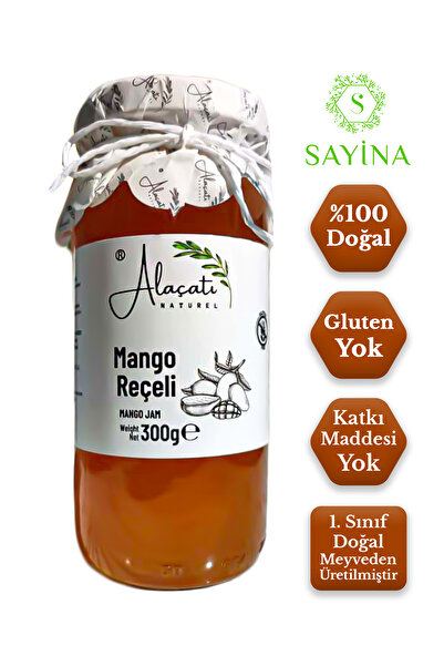 Alaçatı Doğal Mango Reçeli Glutensiz 300 g