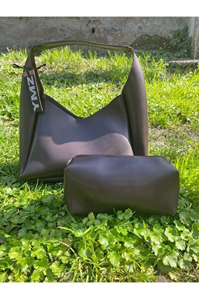 YMZBAG Τσάντα χειρός και ώμου Birc Bitter Brown Puppy