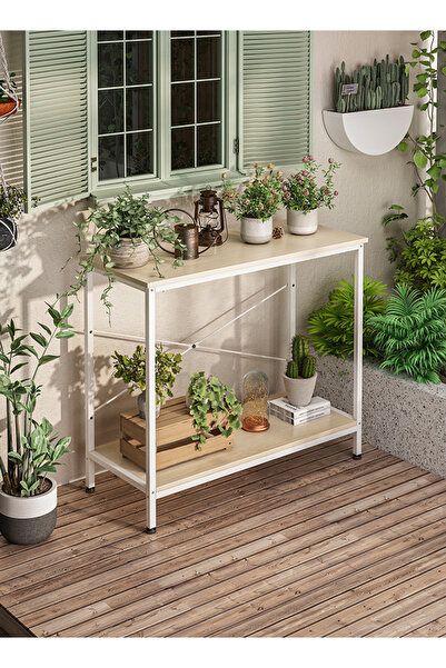 Bangiga 100*30*90cm Console Table, 2 Tier Entryway Table, Sofa Table for Living Room, Hallway, Entrance