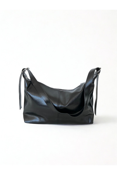 yako حقيبة كتف وحقيبة كروس من الجلد الصناعي الناعم ذات حجم كبير وقابلة للتعديل (الطول: 24*العرض: 40*القاعدة: 9)