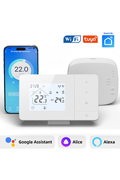 BIRAI ® Termostat inteligent WiFi EcoTherm – Control vocal, programabil, eficient energetic