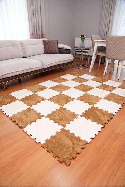 Tekstilnet Peluş Kreş Halısı Anaokulu Puzzle Halı Japon Halı