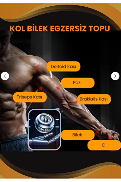 edewatt Gyro Ball Hand Wrist Exercise Ball Arm Strength Power Ball Powerball Muscle Developer