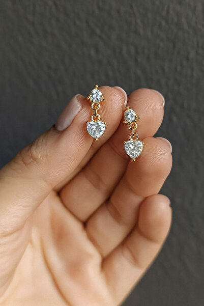 OEM Cercei Handmade Inimă Transparentă, suflat cu Aur de 18K – Cadoul perfect pentru persoana iubită