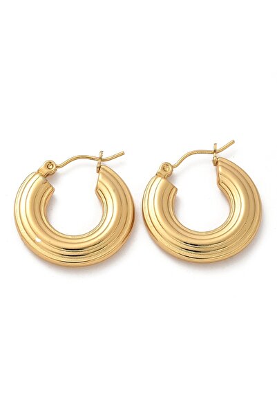 OEM Handmade Classic Round Earrings, 18K Gold-Plated – Suitable for Everyday Wear