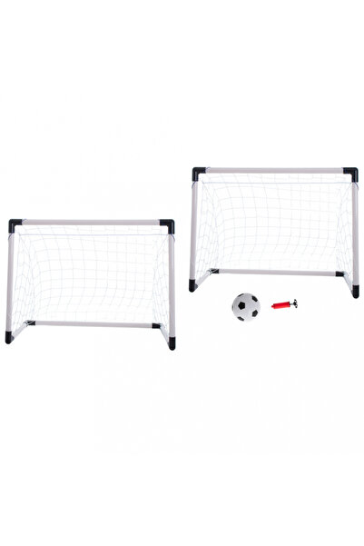 Ikonka Soccer Goal Set for Children, Ikonka, 2 in 1 with Ball and Pump included, size 185 x 120 x