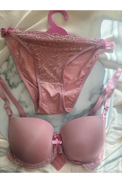 DEFORA Satin Padded Bra Set