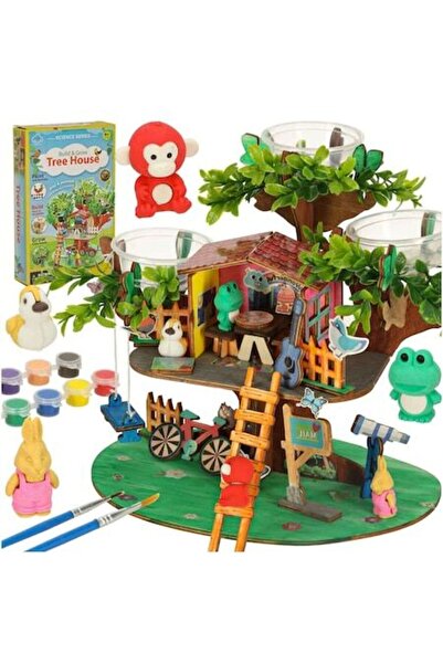 Luka Set creativ pentru construirea unei căsuțe în copac, Luka, 4 figurine, 3...