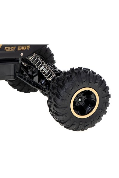OEM Masina RC Rock Crawler, Pe telecomanda, Pentru copii 3+, Negru/Auriu