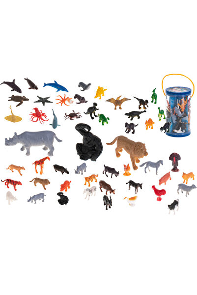 OEM Комплект фигурки на животни - 48 части, възраст 3+, многоцветен
