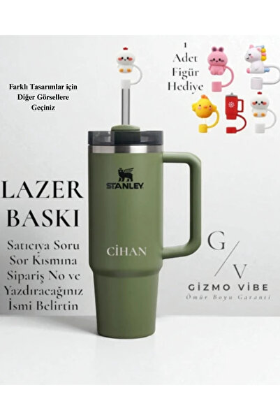 Stanley Kişiselleştirilebilir Quencher Pipetli 1.18 L Termos Özel Tasarım/İsi...