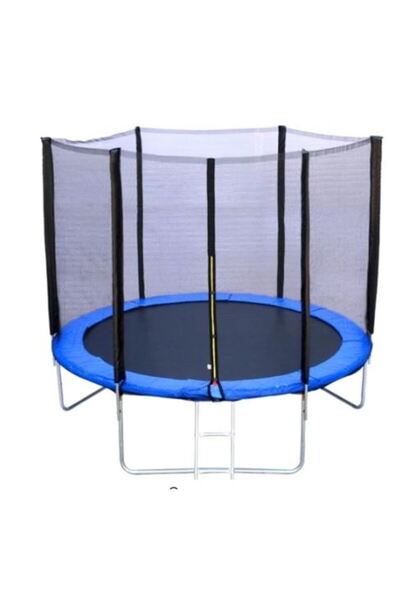 Ikonka Trambulina pentru copii, Ikonka, intrare cu fermoar si scara inclusa, ...