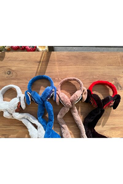 Blotch Fluffy Camel Color Cute Plush Plays with Ears That Move Headphones