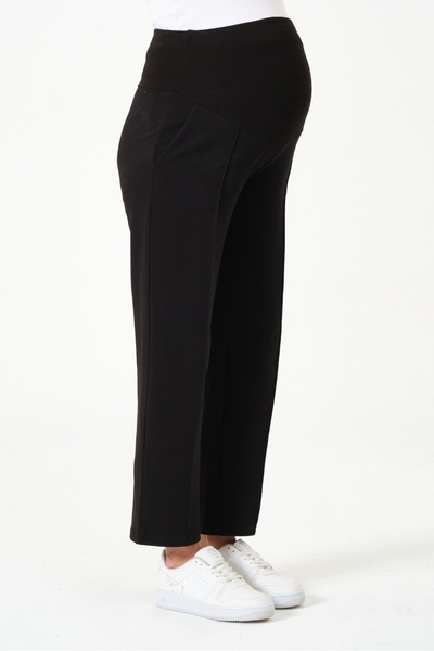 KATLİN MATERNİTY WEAR Hamile Beli Ayarlanabilir Eşofman Altı , Likra Pamuk Karışımlı Kumaş, Yüksek Bel, Önü Dikiş Detaylı