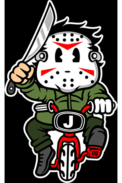 Reysa Tasarım ملصق دراجة 10x10 سم ملصق ملون