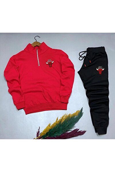 Risil-Nu Company Новий сезон Бавовняні штани з напівзастібкою BLLS з принтом - Бавовняний комплект спортивних штанів 2-х частинний