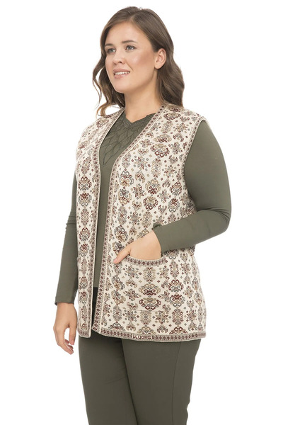 Mutlu City Ethnic Knitwear Knitted Kilim Γυναικείο γιλέκο - 1070