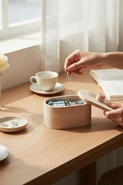 MONTETOYS Wooden Jewelry and Makeup Organizer Decorative Storage Box